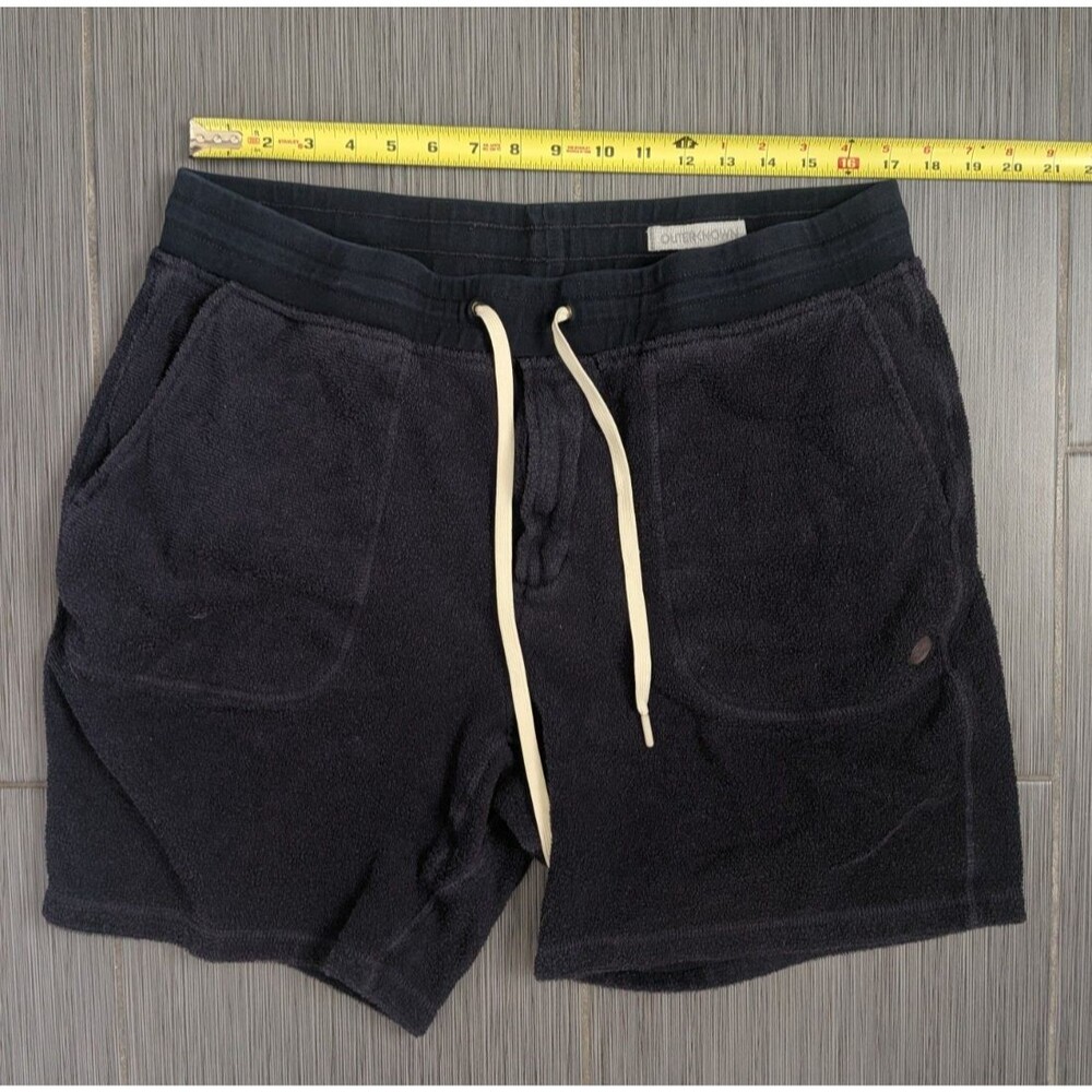 Outerknown Shorts Terry Cloth Navy Blue XL Terry Sweatshorts